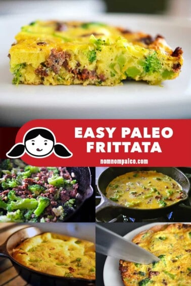This easy paleo frittata is the perfect way to use up leftovers! If you're looking for a simple Whole30-friendly weeknight dinner, cook up a frittata!