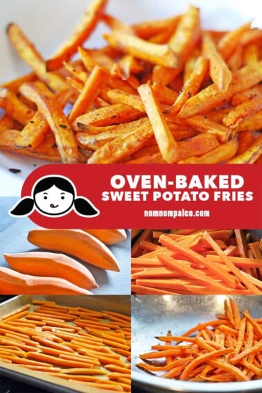 Baked sweet potato fries are so easy to make at home! This healthy and delicious vegetable side dish will satisfy your cravings for french fries!