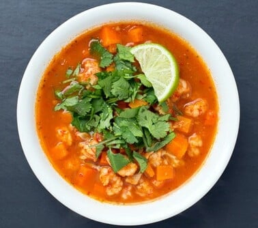 The Domestic Man's Caldo de Langostinos (Mexican Squat Lobster Soup) for Nom Nom Paleo
