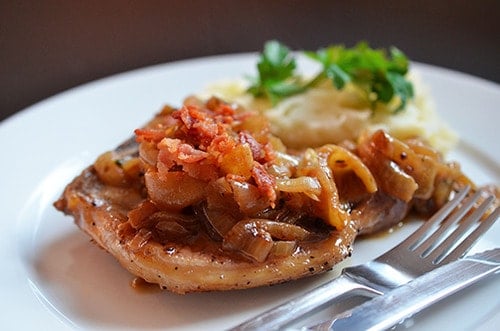 Bacon Apple Smothered Pork Chops - Nom Nom Paleo®