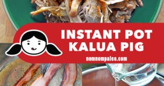 A collage of the cooking steps for Instant Pot Kalua Pig.