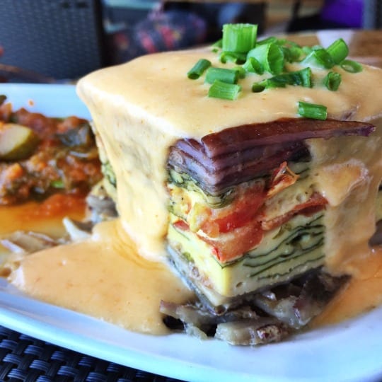 Gluten-free vegetable frittata from Sea House in Maui