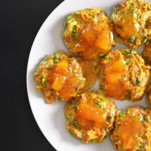 Curry Turkey Bites + Apricot Ginger Sauce by Michelle Tam https://nomnompaleo.com