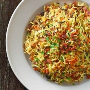 Crispy Swoodles with Bacon by Michelle Tam https://nomnompaleo.com