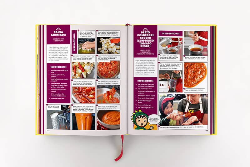 A photo of the layout of two sauce recipes from Ready or Not! 150+ Make-Ahead, Make-Over, and Make-Now Recipes by Nom Nom Paleo