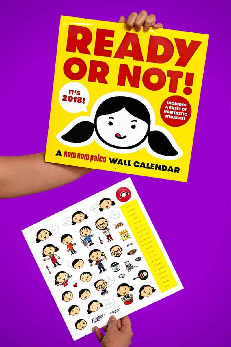 2018 Ready or Not! Wall Calendar by Michelle Tam + Henry Fong https://nomnompaleo.com
