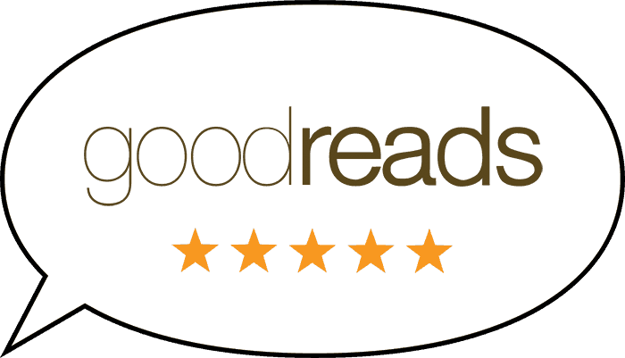 Word bubble containing the logo for GoodReads