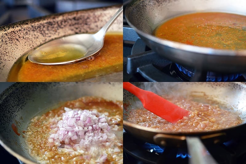 The steps to make a pan sauce for Weeknight Roast Chicken