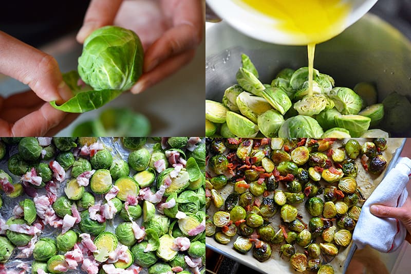 Whole30 Day 21: Roasted Brussels Sprouts + Bacon by Michelle Tam / Nom Nom Paleo https://nomnompaleo.com