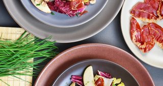 Endive, Radicchio, and Apple Salad with Porkitos and Hazelnuts by Michelle Tam https://nomnompaleo.com