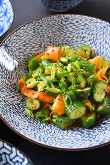 Smashed Cucumber and Carrot Salad by Michelle Tam https://nomnompaleo.com