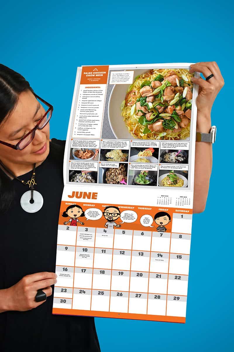 One and Done 2019 Wall Calendar by Michelle Tam https://nomnompaleo.com