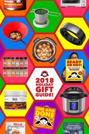 The 2018 Holiday Gift Guide from Nom Nom Paleo contains the best and highly rated gifts for foodies, cooks, Instant Pot fans, and techies!