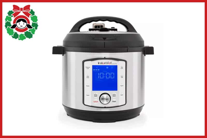 A front view of an Instant Pot Duo Evo Plus, an item on the Nom Nom Paleo 2020 holiday gift guide.