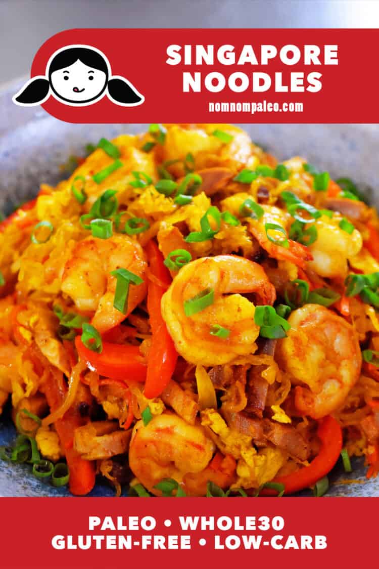 Singapore Noodles (Paleo, Whole30, Gluten Free) Nom Nom Paleo®