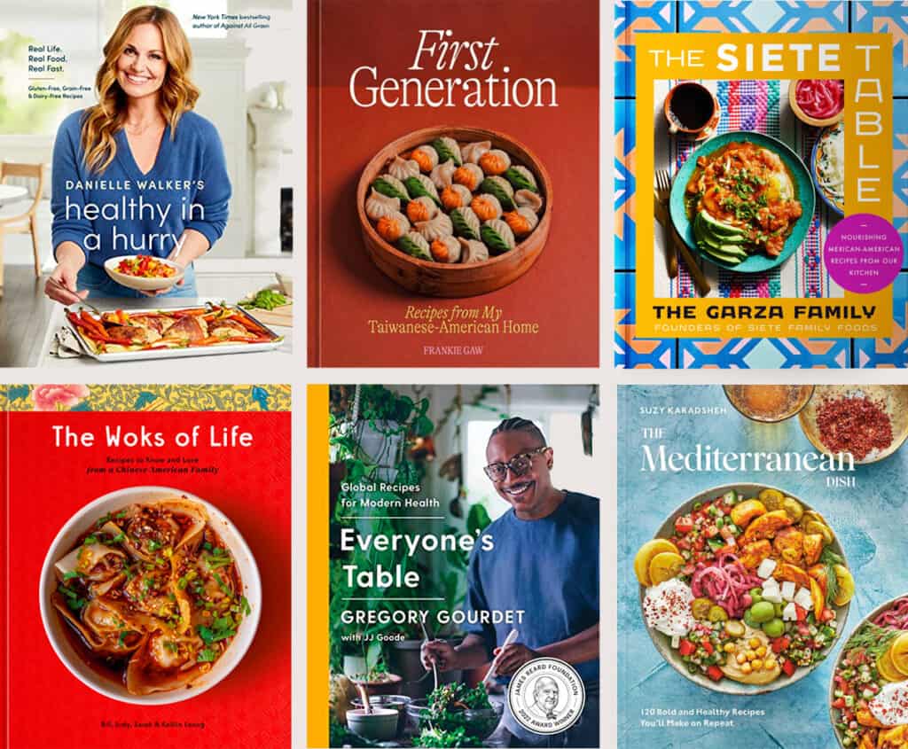 The cookbook covers that are on Nom Nom Paleo's 2022 Holiday Gift Guide.