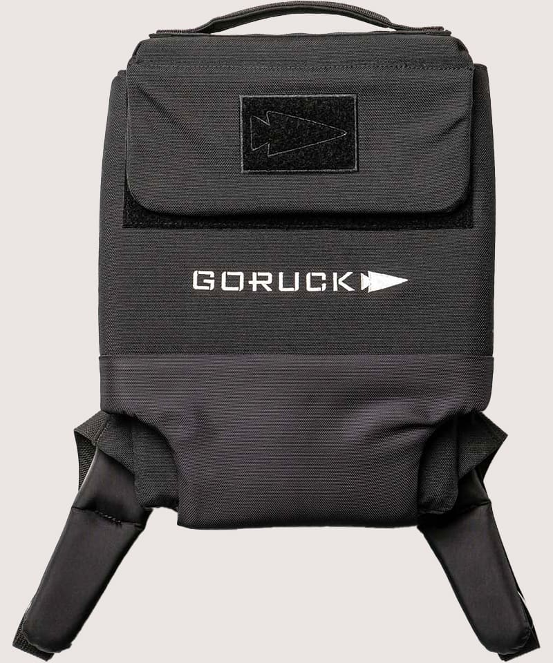 A GoRuck Plate carrier in gray.