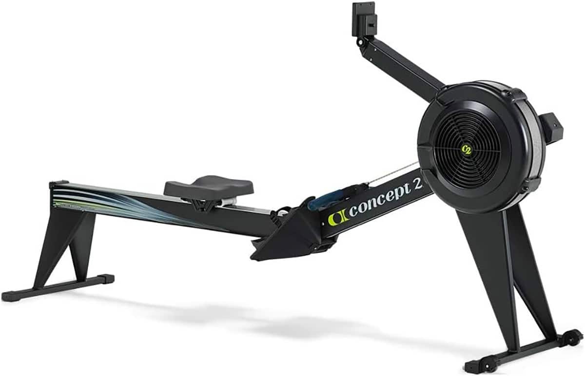 A Concept2 rowerg indoor rowing machine.