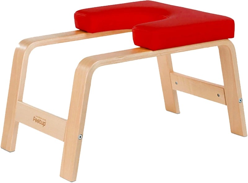 A red Feetup inversion trainer.